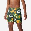 NFL Green Bay Packers Floral Men Beach Shorts