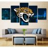 NFL Jacksonville Jaguars City Night 5 Panel Canvas