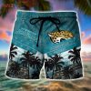 NFL Jacksonville Jaguars Coconut Tree Men Beach Shorts
