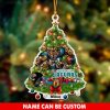 NFL Jacksonville Jaguars Custom Name Mascot Christmas Tree Shaped Ornament
