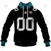 NFL Jacksonville Jaguars Custom Name Number Black Alternate Jersey Pullover Hoodie