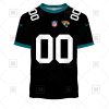 NFL Jacksonville Jaguars Custom Name Number Black Alternate Jersey T-Shirt