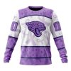 NFL Jacksonville Jaguars Custom Name Number Fight Cancer Sweatshirt