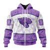 NFL Jacksonville Jaguars Custom Name Number Fight Cancer Zip Up Hoodie