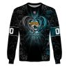 NFL Jacksonville Jaguars Custom Name Number Rose Dragon Sweatshirt