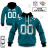 NFL Jacksonville Jaguars Custom Name Number Teal Home Jersey Pullover Hoodie