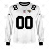 NFL Jacksonville Jaguars Custom Name Number White Road Jersey Sweatshirt