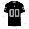 NFL Las Vegas Raiders Custom Name Number Black Home Jersey T-Shirt