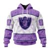 NFL Las Vegas Raiders Custom Name Number Fight Cancer Pullover Hoodie