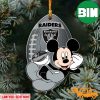 NFL Las Vegas Raiders Mickey Custom Shaped Ornament