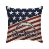 NFL Los Angeles Chargers Americana Decorative Square Pillow Case