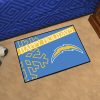 NFL Los Angeles Chargers Happy Holiday Rubber Doormat