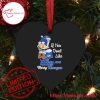 NFL Los Angeles Rams Black Heart Shaped Ornament