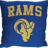 NFL Los Angeles Rams Blue Blackground Square Pillow Case