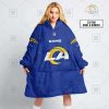 NFL Los Angeles Rams Custom Name Number Royal Home Jersey Fleece Oodie