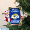 NFL Los Angeles Rams Santa And Reindeer Custom Shaped Ornament