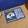 NFL Los Angeles Rams World’s Best Dad Rubber Doormat
