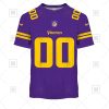 NFL Minnesota Vikings Custom Name Number Purple Alternate Jersey T-Shirt