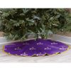 NFL Minnesota Vikings Purple Micro Plush Christmas Tree Skirt