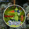 NFL New England Patriots Funny Grinch Round Ornament