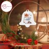 NFL New England Patriots White Bell Shaped Ornament