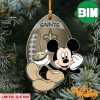 NFL New Orleans Saints Mickey Custom Shaped Ornament