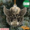 NFL New Orleans Saints Skull Custom Shaped Ornament