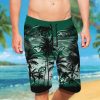 NFL New York Jets Coconut Tree Men Beach Shorts