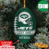 NFL New York Jets Custom Name EST 1960 Custom Shaped Ornament