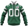 NFL New York Jets Custom Name Number 1984 Vintage Throwback Away Jersey Pullover Hoodie