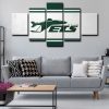 NFL New York Jets Logo 5 Panel Canvas