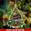 NFL Philadelphia Eagles Custom Name Mascot Christmas Tree Shaped Ornament