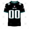 NFL Philadelphia Eagles Custom Name Number Black Alternate Jersey T-Shirt