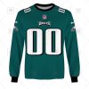 NFL Philadelphia Eagles Custom Name Number Midnight Green Home Jersey Sweatshirt