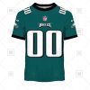 NFL Philadelphia Eagles Custom Name Number Midnight Green Home Jersey T-Shirt