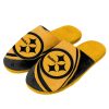 NFL Pittsburgh Steelers Yellow Black In-House Slippers