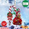 NFL Tampa Bay Buccaneers Custom Name Grinch Candy Cane Custom Shaped Ornament