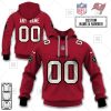 NFL Tampa Bay Buccaneers Custom Name Number Red Home Jersey Pullover Hoodie