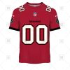 NFL Tampa Bay Buccaneers Custom Name Number Red Home Jersey T-Shirt