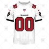 NFL Tampa Bay Buccaneers Custom Name Number White Road Jersey T-Shirt