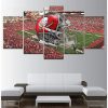 NFL Tampa Bay Buccaneers Helmet Stadium 5 Panel Canvas