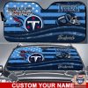 NFL Tennessee Titans Custom Name American Flag Car Sunshade