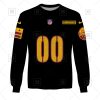 NFL Washington Commanders Custom Name Number Black Alternate Jersey Sweatshirt