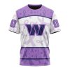 NFL Washington Commanders Custom Name Number Fight Cancer T-Shirt
