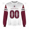 NFL Washington Commanders Custom Name Number White Road Jersey Sweatshirt