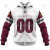 NFL Washington Commanders Custom Name Number White Road Jersey Zip Up Hoodie
