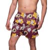 NFL Washington Commanders Floral Men Beach Shorts