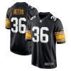 Pittsburgh Steelers Jerome Bettis Nike Black NFL Game Jersey