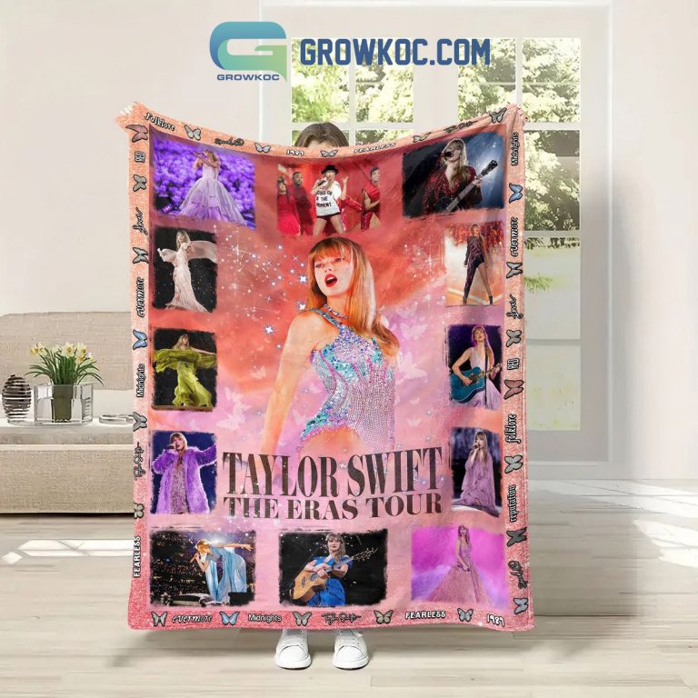Taylor Swift The Eras Tour Concert Quilt Blanket