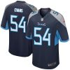 Tennessee Titans Rashaan Evans Nike Navy NFL Game Jersey